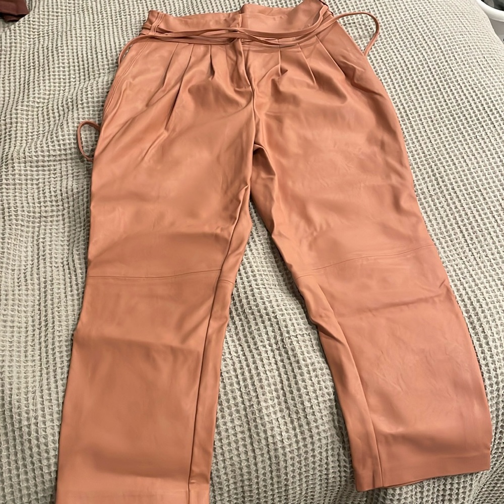 BlankNYC faux leather high rise pants from Anthropologie